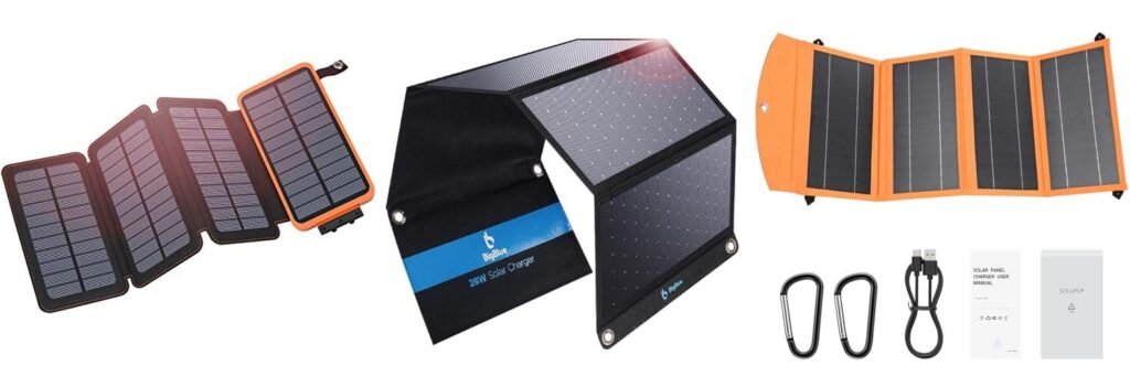 Solar Panel Backpacking combined image