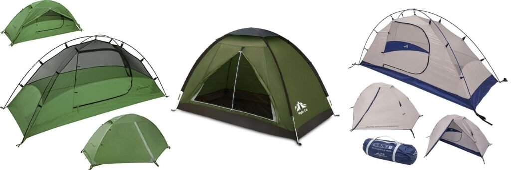 Solo Backpacking Tent combined image