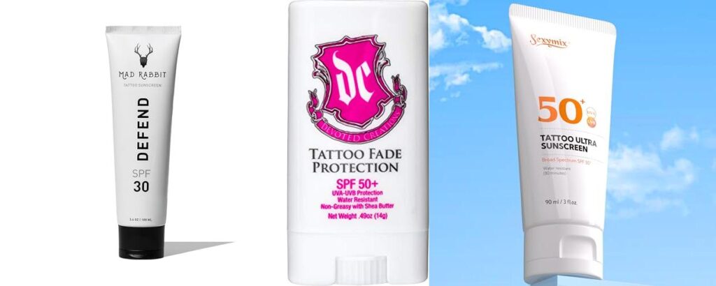 Spf Sunscreen For Tattoos combined image