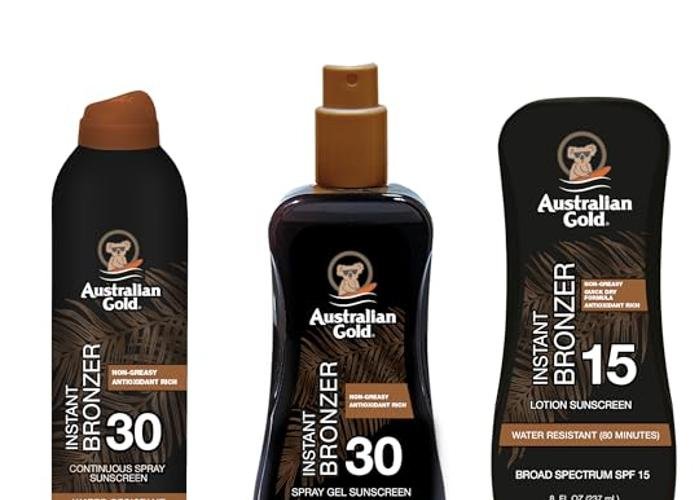 Sunscreen Bronzer combined image