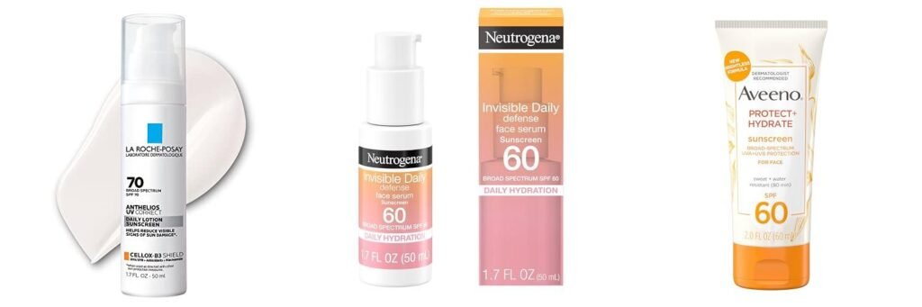 Sunscreen For Aging Skin combined image