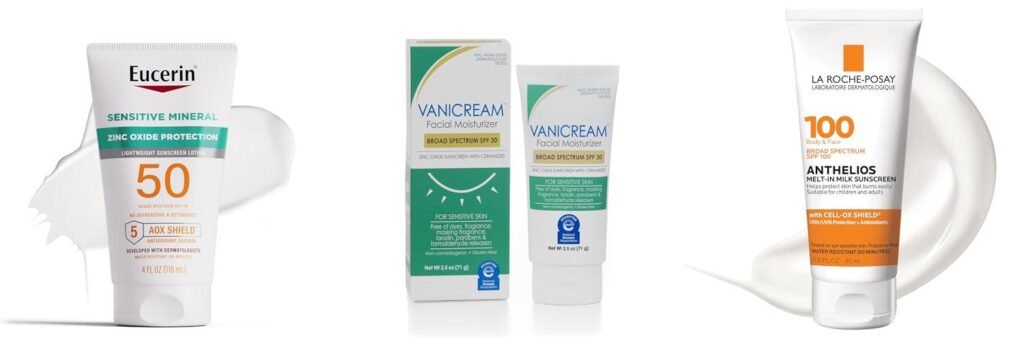 Sunscreen For Allergic Skin combined image