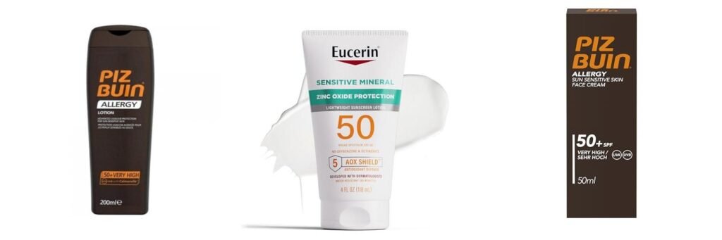 Sunscreen For Allergy combined image