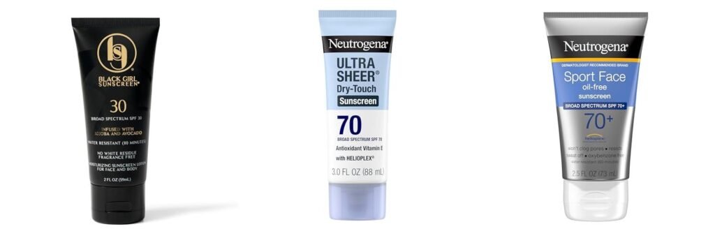 Sunscreen For Black Men combined image