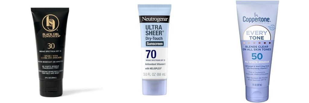 Sunscreen For Dark Skin combined image