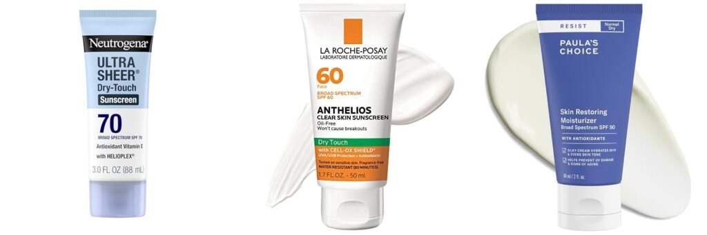 Sunscreen For Dry Mature Skin combined image