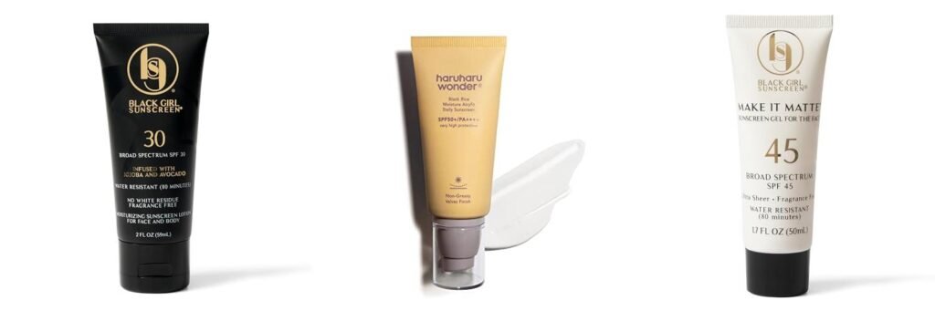 Sunscreen For Hyperpigmentation Black Skin combined image