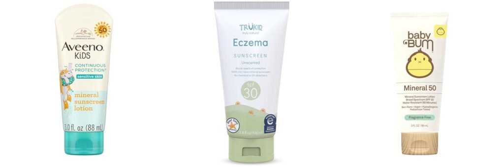 Sunscreen For Kids With Eczema combined image