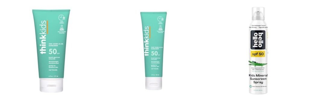 Sunscreen For Kids Without Chemicals combined image