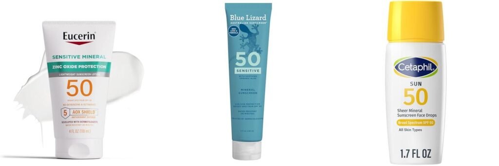 Sunscreen For Pale Sensitive Skin combined image