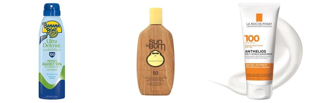 Sunscreen For Pale Skin combined image