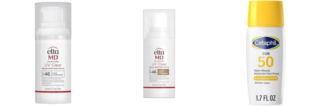 Sunscreen For Rosacea Dermatologist Recommended combined image