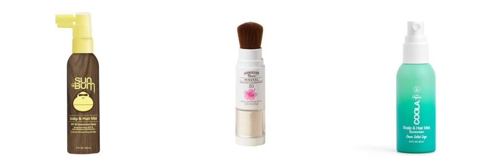 Sunscreen For Scalp And Hair combined image