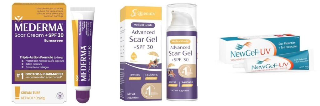 Sunscreen For Scars On Face combined image