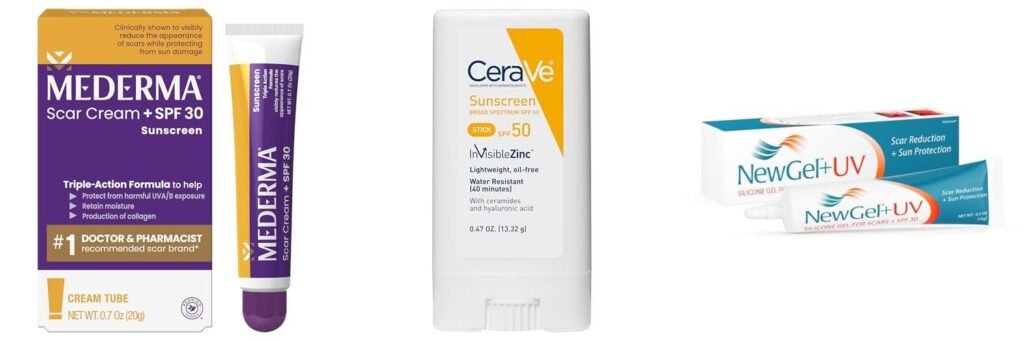 Sunscreen For Scars combined image