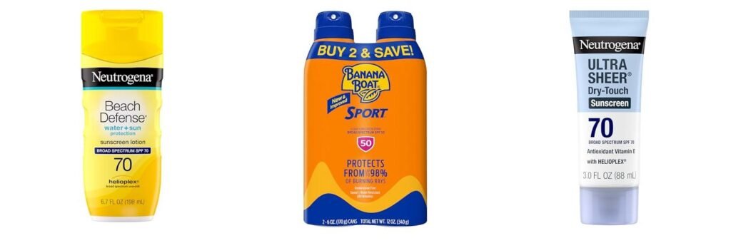 Sunscreen For Swimming Pool combined image