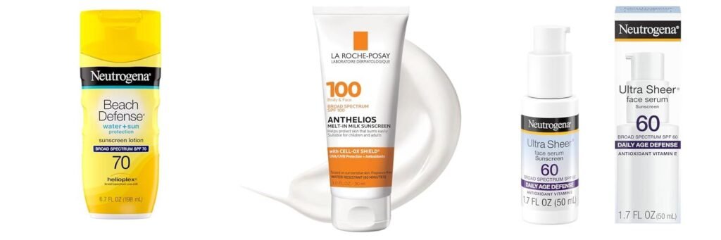 Sunscreen For Very Fair Skin combined image