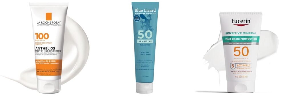 Sunscreen For Very Sensitive Skin combined image