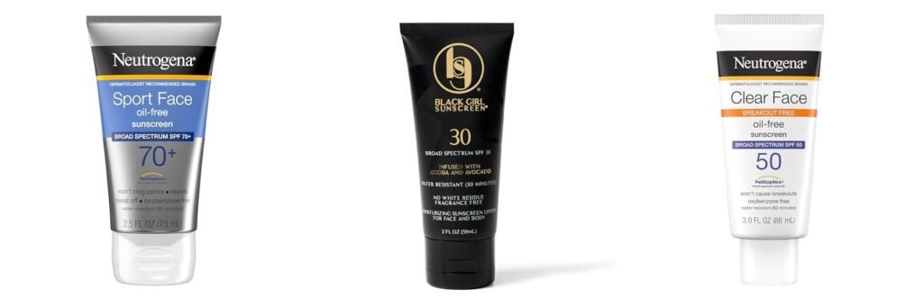 Sunscreen For White Skin combined image