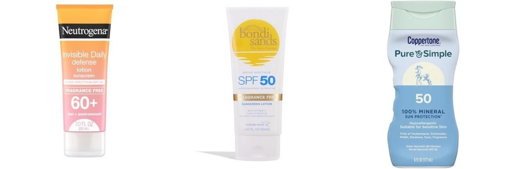 Sunscreen Fragrance Free combined image