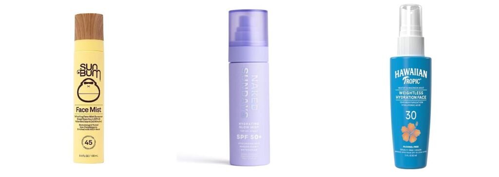 Sunscreen Mist For Face combined image
