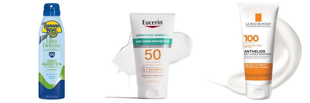 Sunscreen Pale Skin combined image