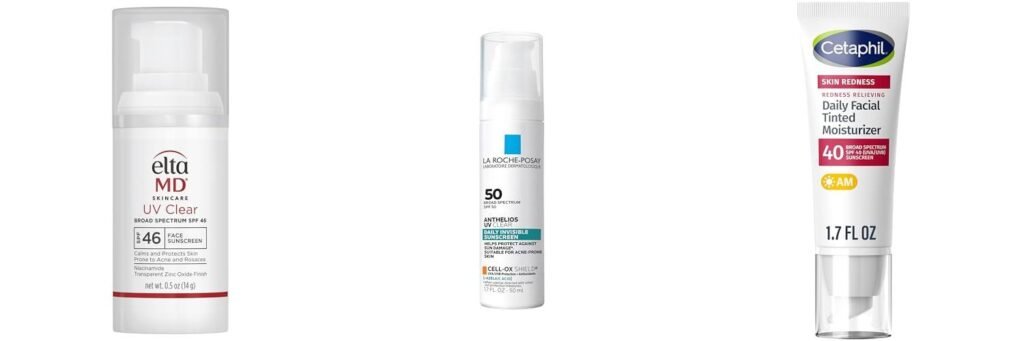 Sunscreen Rosacea combined image