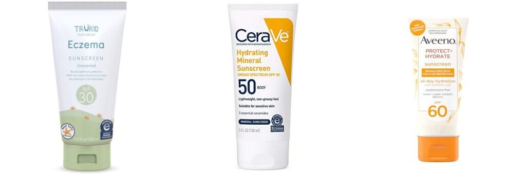 Sunscreen With Eczema combined image