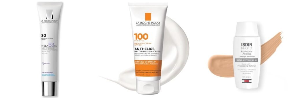 Sunscreens For Melasma combined image