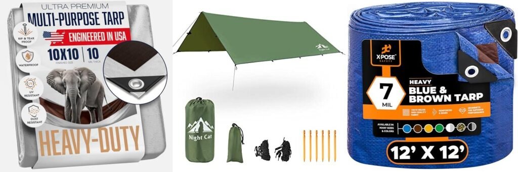 Tarp Cat Cut For High Winds combined image