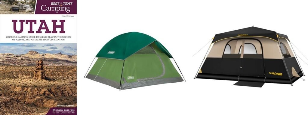 Tent Camping In Utah combined image