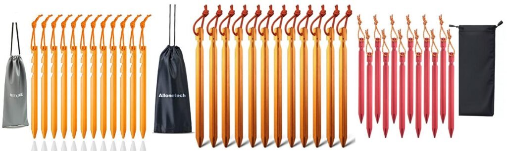 Tent Stakes For Backpacking combined image