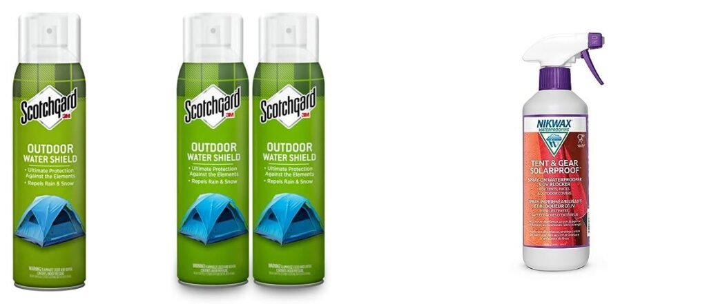 Tent Waterproof Spray combined image