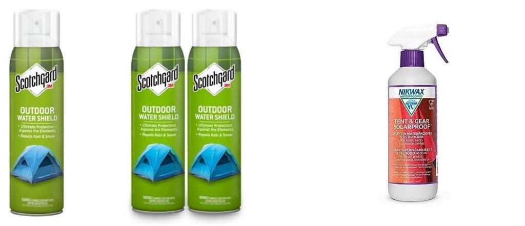 Tent Waterproofing Spray combined image