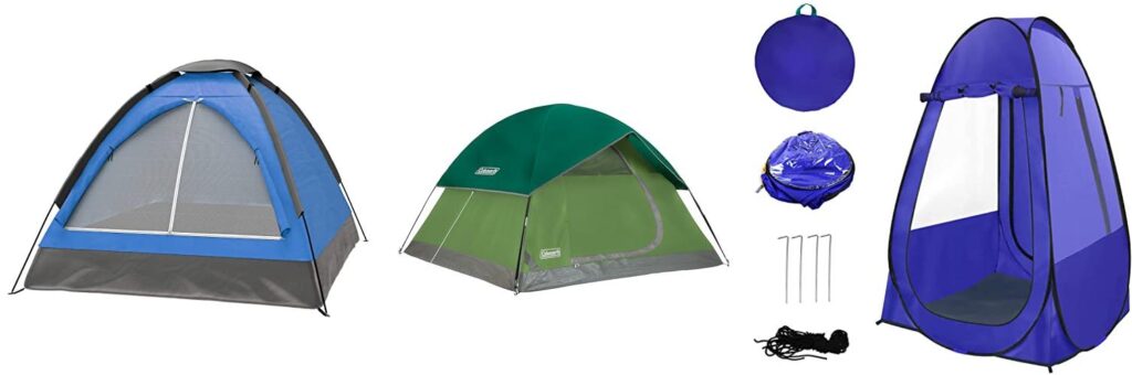 Tents In Rain combined image