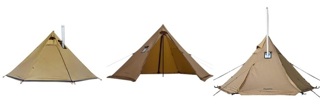 Tipi Tent For Hunting combined image