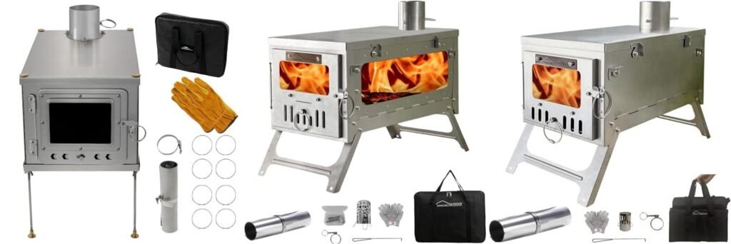 Titanium Tent Stove combined image