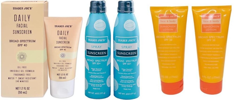 Trader JoeS Sunscreen combined image