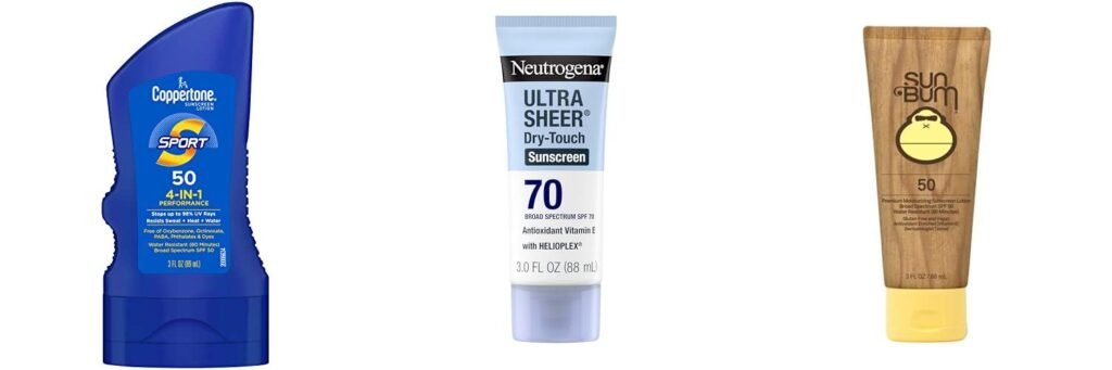 Travel Size Sunscreen Spf 50 combined image