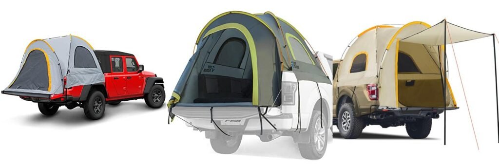 Truck Bed Tent For Jeep Gladiator combined image