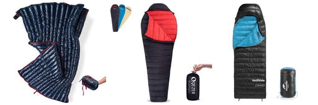 Ultralight Down Sleeping Bag combined image