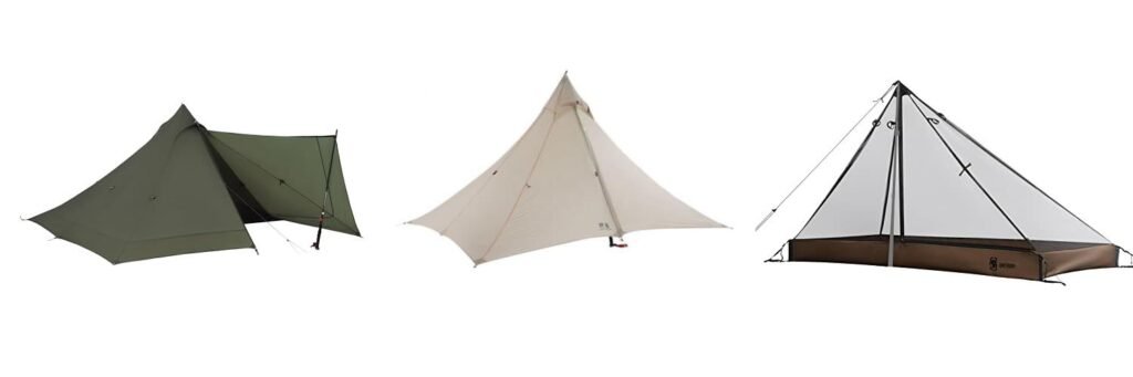 Ultralight Pyramid Tent combined image