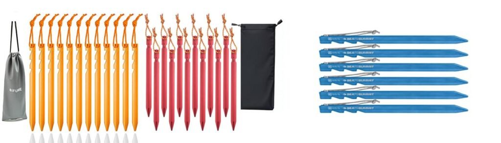 Ultralight Tent Stakes combined image