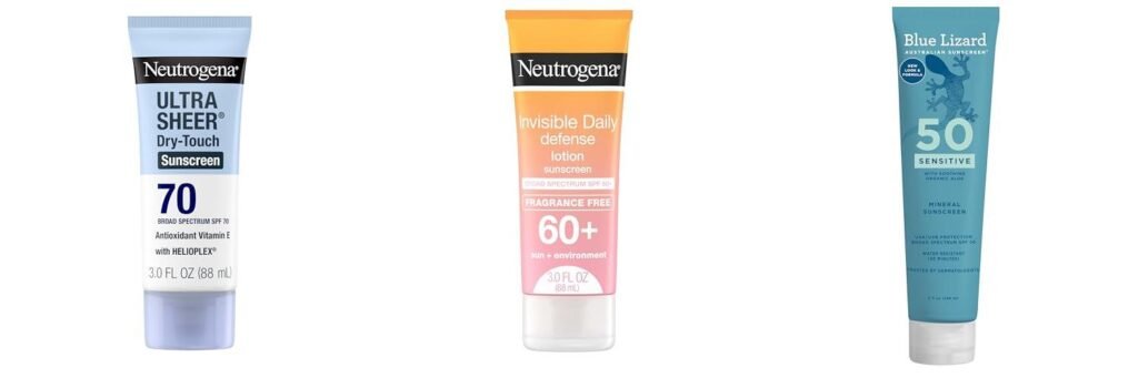 Unscented Sunscreen combined image