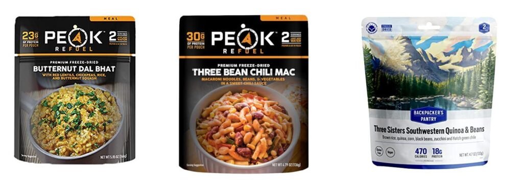 Vegan Backpacking Meals combined image