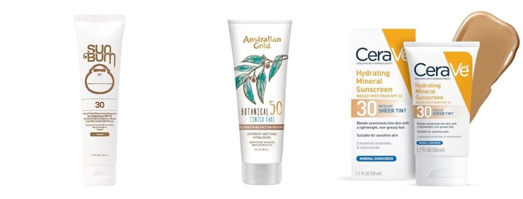 Vegan Tinted Sunscreen combined image