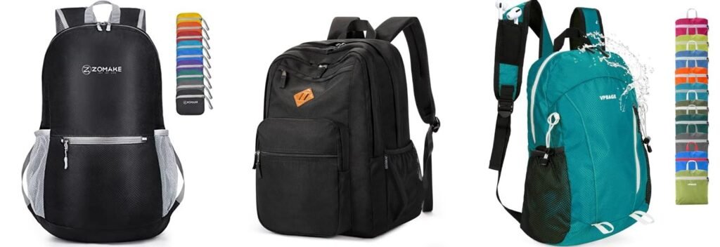 Water Resistant Backpacks combined image