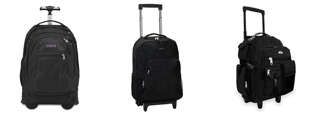 Wheeled Backpack For School combined image