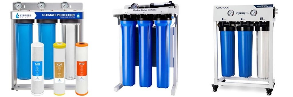Whole House Reverse Osmosis Water Filter System combined image