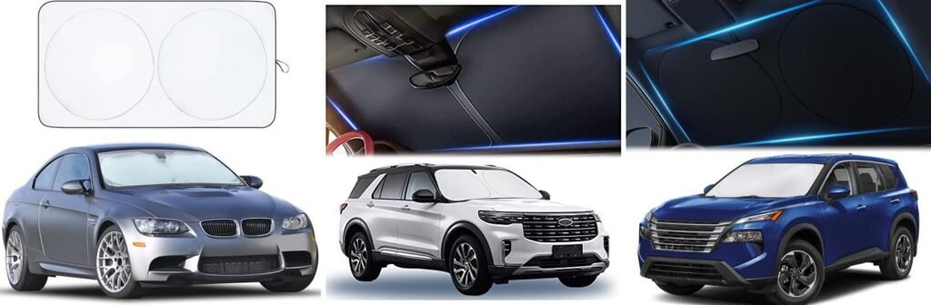 Windshield Sunscreen combined image